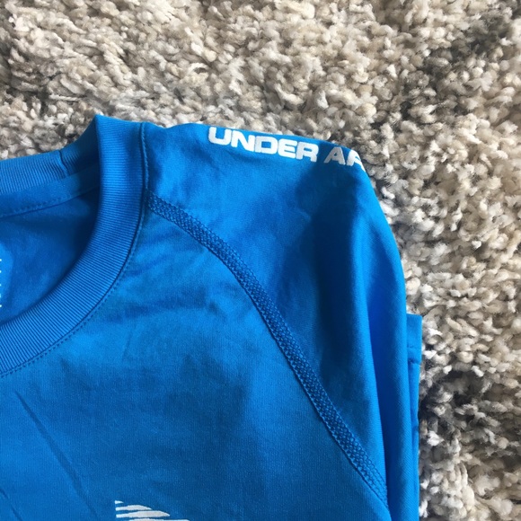 NWT Mens Blue Under Armour Heatgear Loose T-shirt - Picture 6 of 7